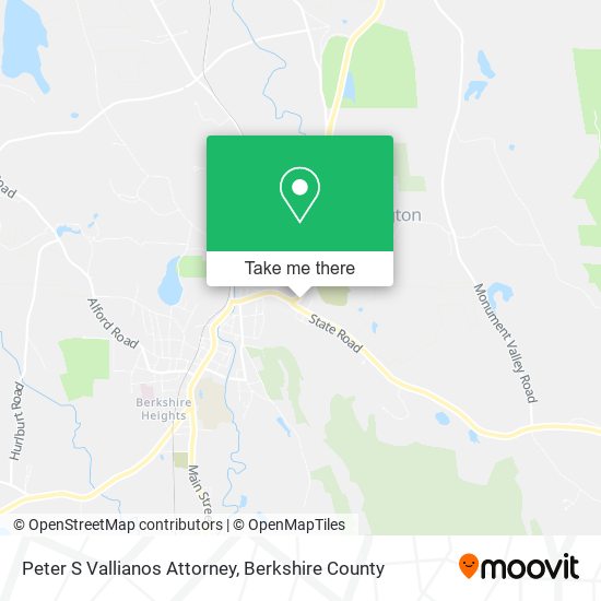 Peter S Vallianos Attorney map