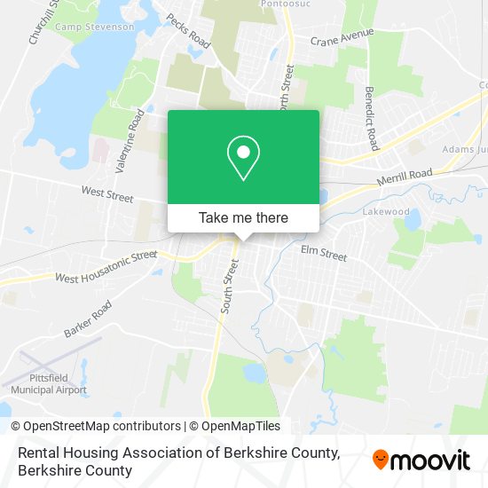 Rental Housing Association of Berkshire County map