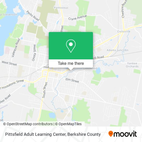 Mapa de Pittsfield Adult Learning Center