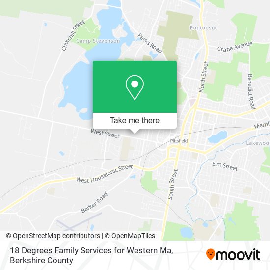 18 Degrees Family Services for Western Ma map