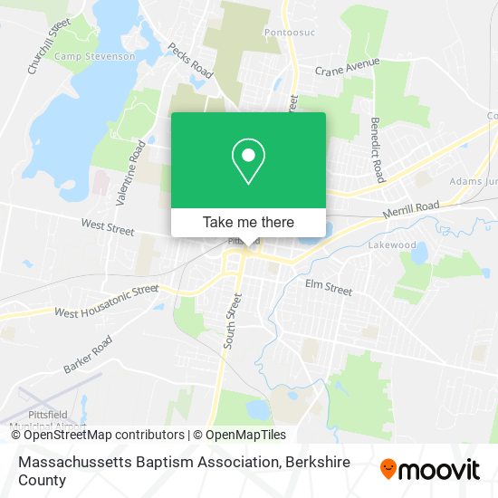 Massachussetts Baptism Association map