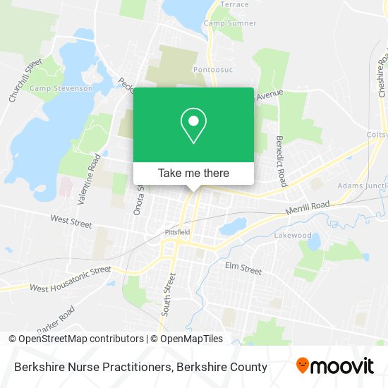 Berkshire Nurse Practitioners map
