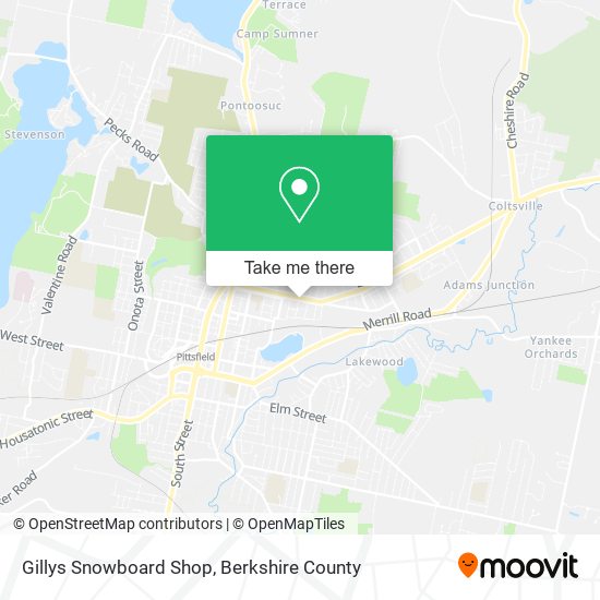 Gillys Snowboard Shop map