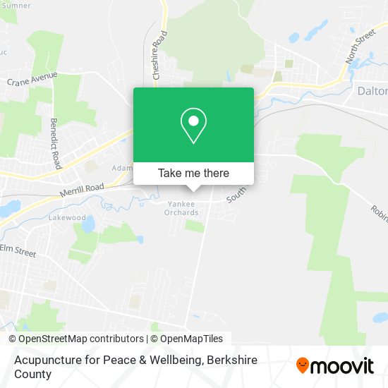 Acupuncture for Peace & Wellbeing map