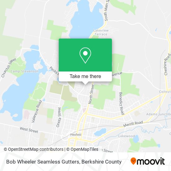 Mapa de Bob Wheeler Seamless Gutters