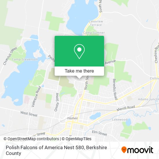 Mapa de Polish Falcons of America Nest 580
