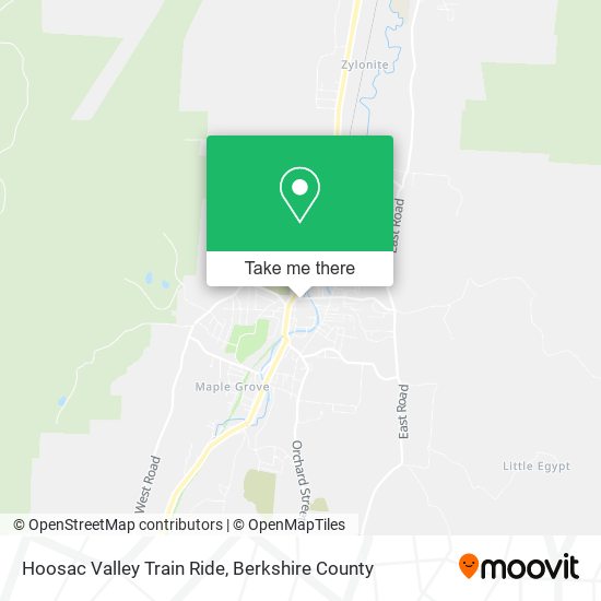 Hoosac Valley Train Ride map