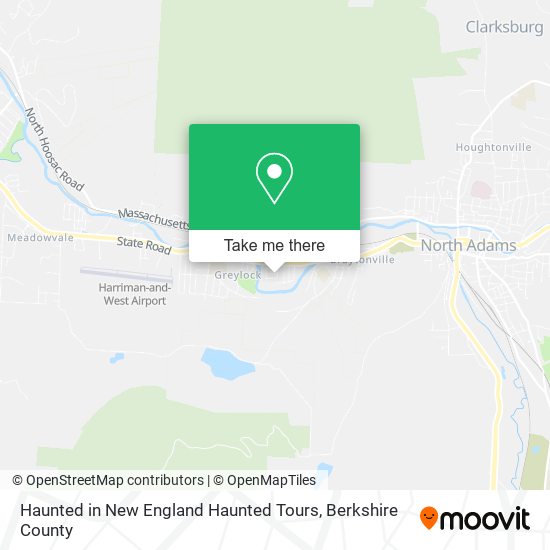 Mapa de Haunted in New England Haunted Tours
