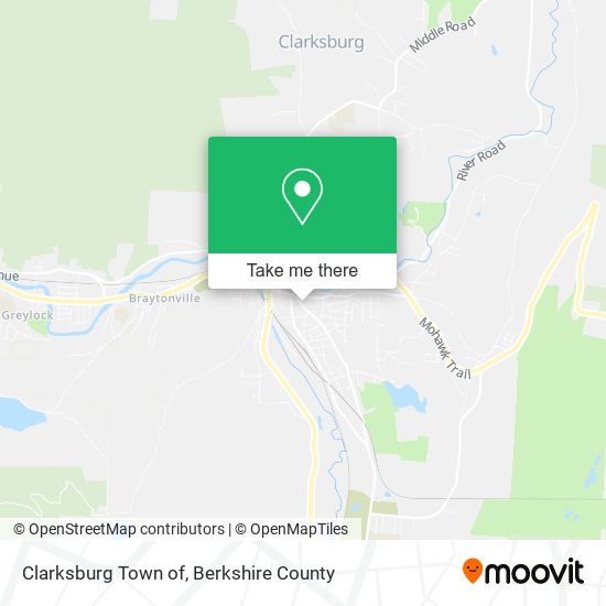 Mapa de Clarksburg Town of