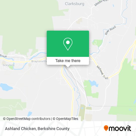 Mapa de Ashland Chicken