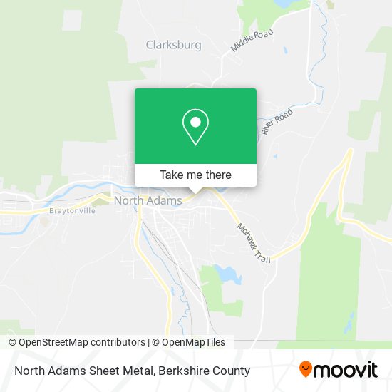 North Adams Sheet Metal map