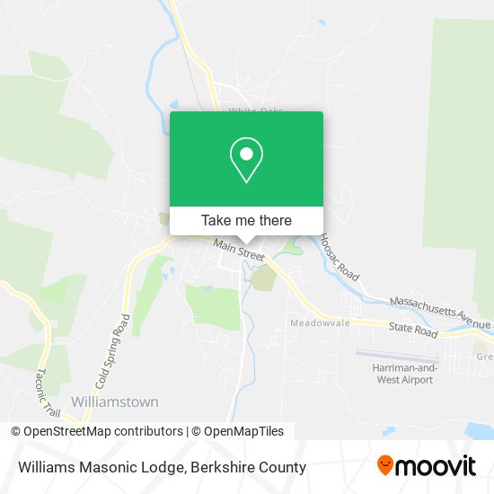 Williams Masonic Lodge map