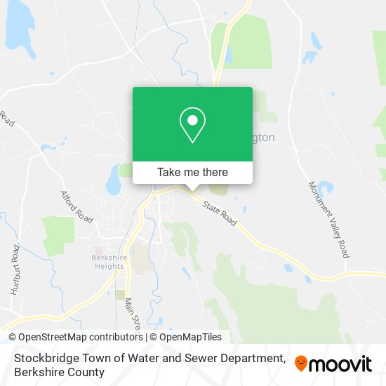 Mapa de Stockbridge Town of Water and Sewer Department