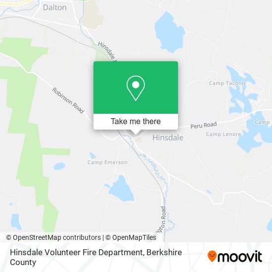 Mapa de Hinsdale Volunteer Fire Department