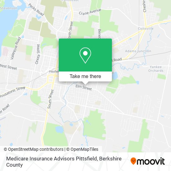 Mapa de Medicare Insurance Advisors Pittsfield