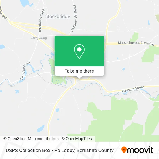 USPS Collection Box - Po Lobby map