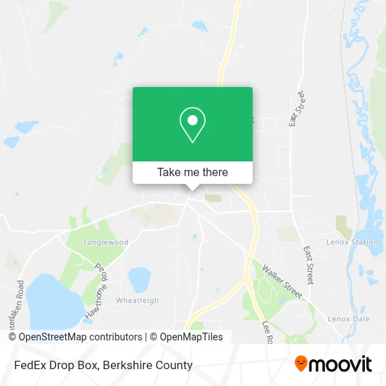 FedEx Drop Box map