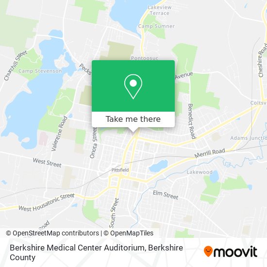 Berkshire Medical Center Auditorium map