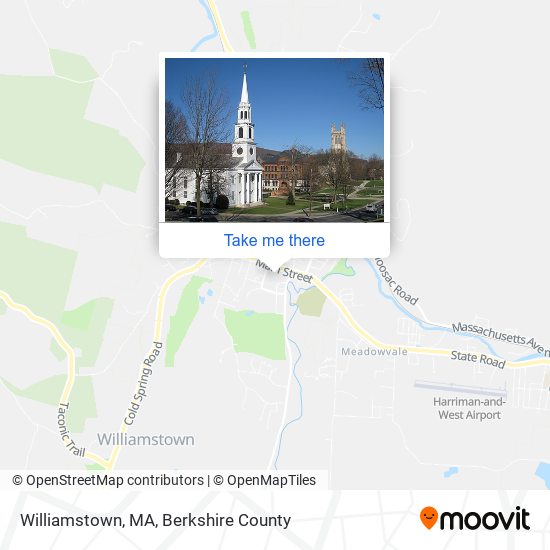 Williamstown, MA map
