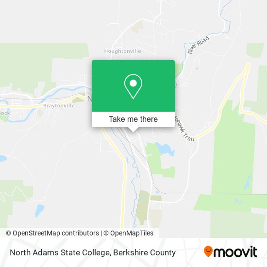North Adams State College map