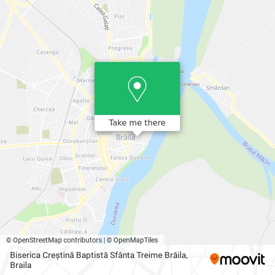 Biserica Creștină Baptistă Sfânta Treime Brăila map