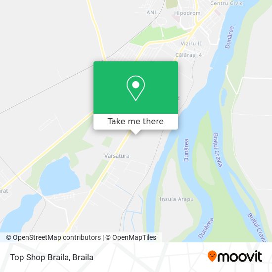 Top Shop Braila map