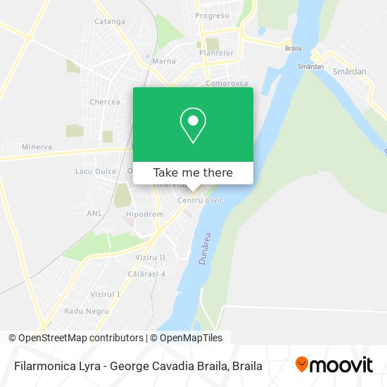 Filarmonica Lyra - George Cavadia Braila map
