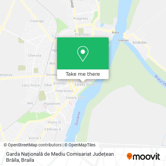 Garda Națională de Mediu Comisariat Județean Brăila map