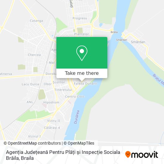 Agenția Județeană Pentru Plăți și Inspecție Sociala Brăila map