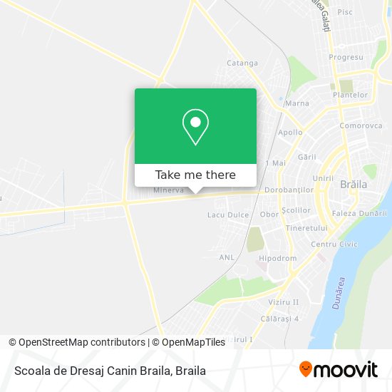 Scoala de Dresaj Canin Braila map