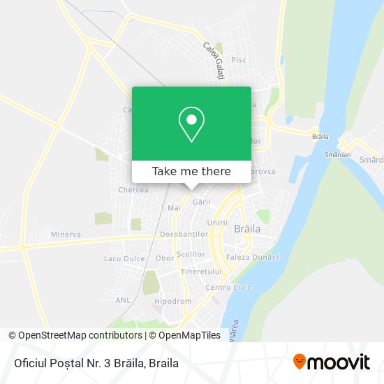 Oficiul Poștal Nr. 3 Brăila map
