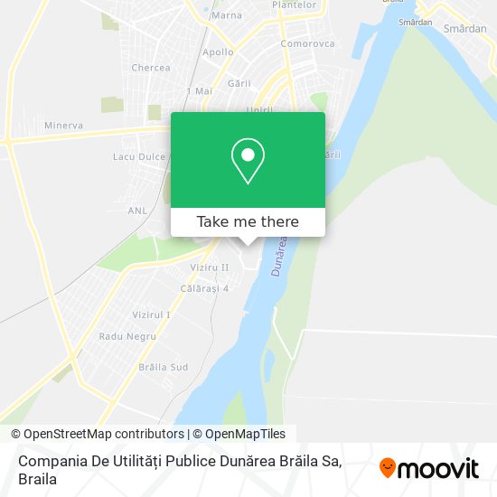 Compania De Utilități Publice Dunărea Brăila Sa map