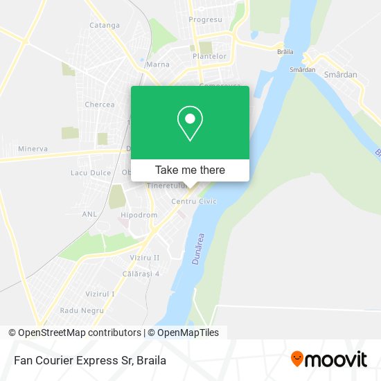 Fan Courier Express Sr map