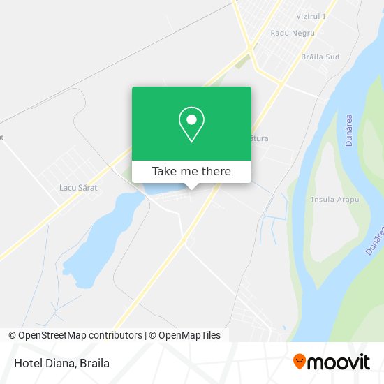 Hotel Diana map