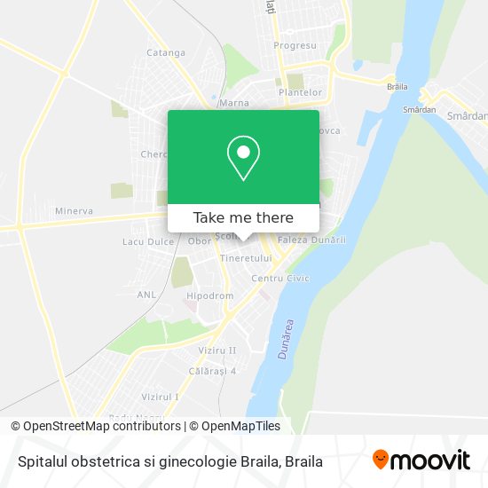 Spitalul obstetrica si ginecologie Braila map