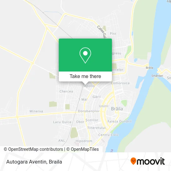 Autogara Aventin map