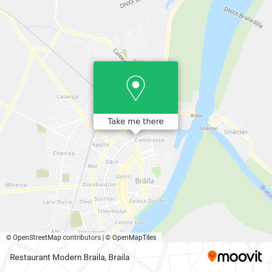 Restaurant Modern Braila map
