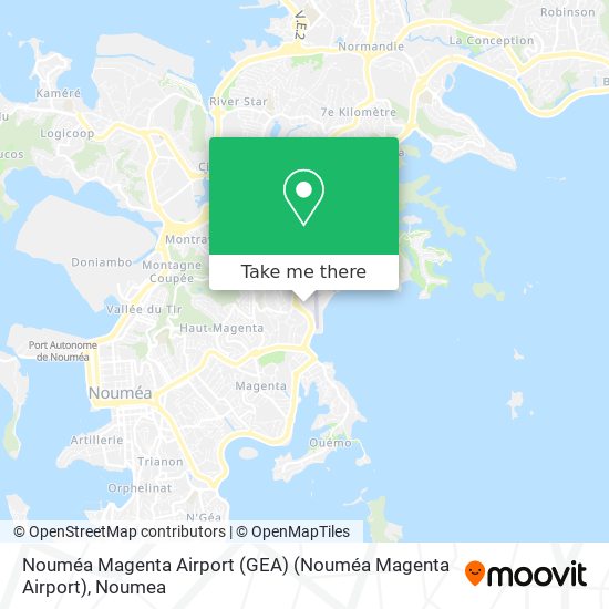 Nouméa Magenta Airport (GEA) (Nouméa Magenta Airport) map