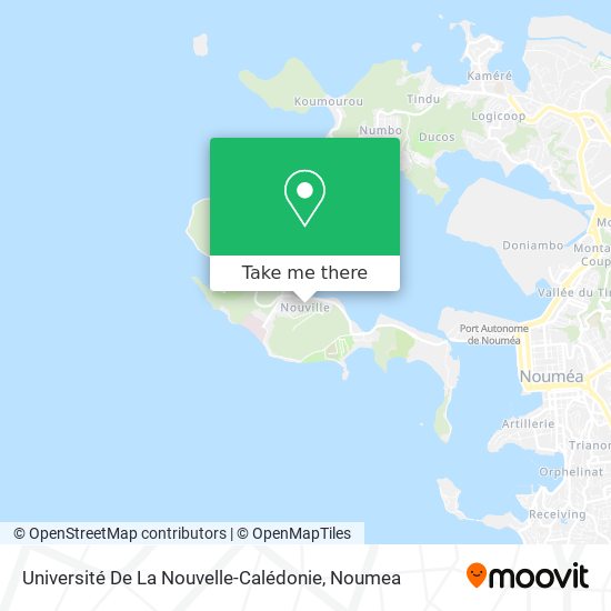 Université De La Nouvelle-Calédonie map