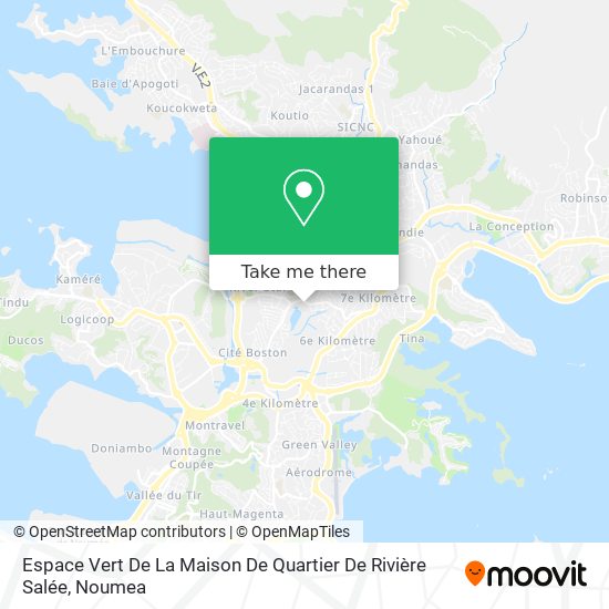 Espace Vert De La Maison De Quartier De Rivière Salée map