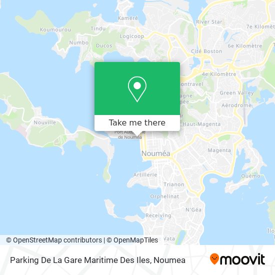 Parking De La Gare Maritime Des Iles map