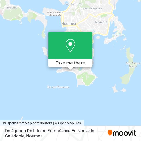 Délégation De L'Union Européenne En Nouvelle-Calédonie map