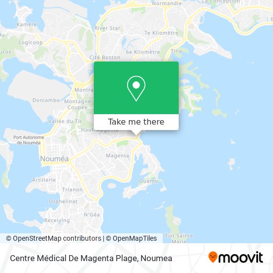 Centre Médical De Magenta Plage map