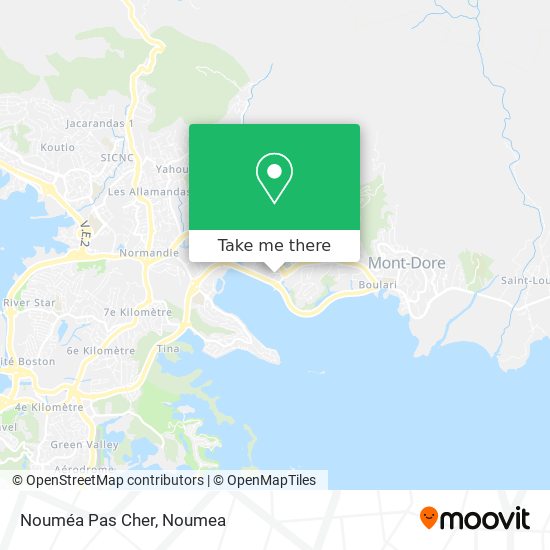 Nouméa Pas Cher map