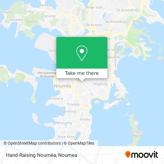 Hand-Raising Nouméa map