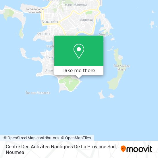 Centre Des Activités Nautiques De La Province Sud map