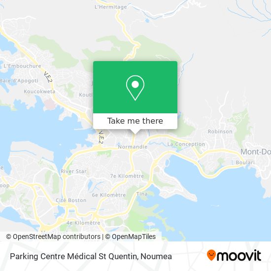 Parking Centre Médical St Quentin map