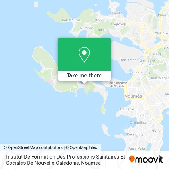 Institut De Formation Des Professions Sanitaires Et Sociales De Nouvelle-Calédonie map