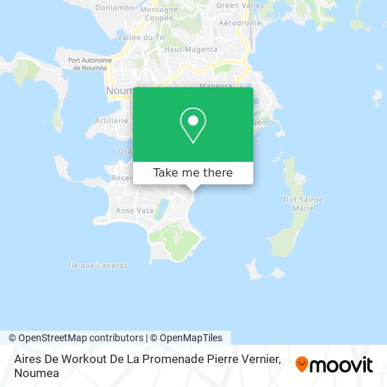 Aires De Workout De La Promenade Pierre Vernier map