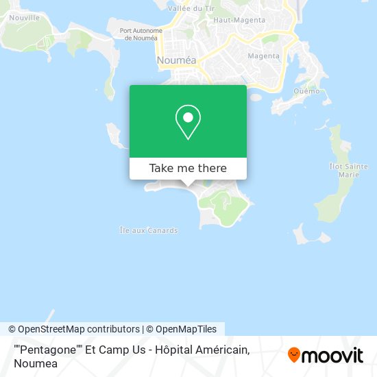 ""Pentagone"" Et Camp Us - Hôpital Américain map